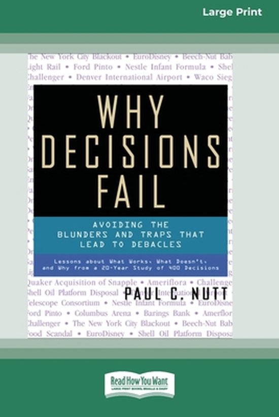 Why Decisions Fail - cover