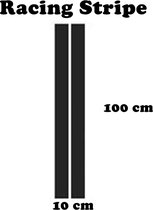 Racing Stripe / Race Streep 7 (wit) (100x17cm)