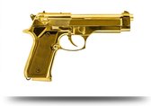 Maison de France - Aluminium Golden gun - aluminium - 60 x 90 cm