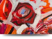 Maison de France - Canvas Painted rose - canvas - 60 x 90 cm