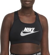 Nike Dri-FIT Swoosh Non Padded Sport-BH mit mittlerem Halt Damen -  black/white BV3630-010