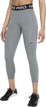 Nike Pro 365 Cropped Tight Sportlegging - Maat L  - Vrouwen - grijs - zwart - wit