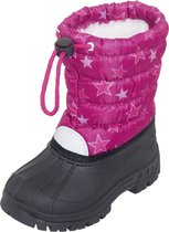 Playshoes - Winterlaarzen voor kinderen met trekkoord - Roze sterren - maat 20-21EU