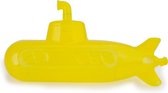 Kikkerland Herbruikbare ijsblokjes - Set van 6 - Ijsblokjesvorm - In een vorm van een duikboot - Ijsklontjesvormen - Onderzeeër - Geel - Plastic