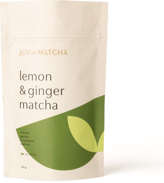 Joy of Matcha - Lemon & Ginger Matcha - Gemberthee met limoen - 60gr