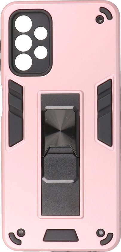 Étui Samsung Galaxy A32 5G - Étui rigide Tough Armor - Étui pour téléphone avec fonction de support - Couverture arrière Bestcases - Rose
