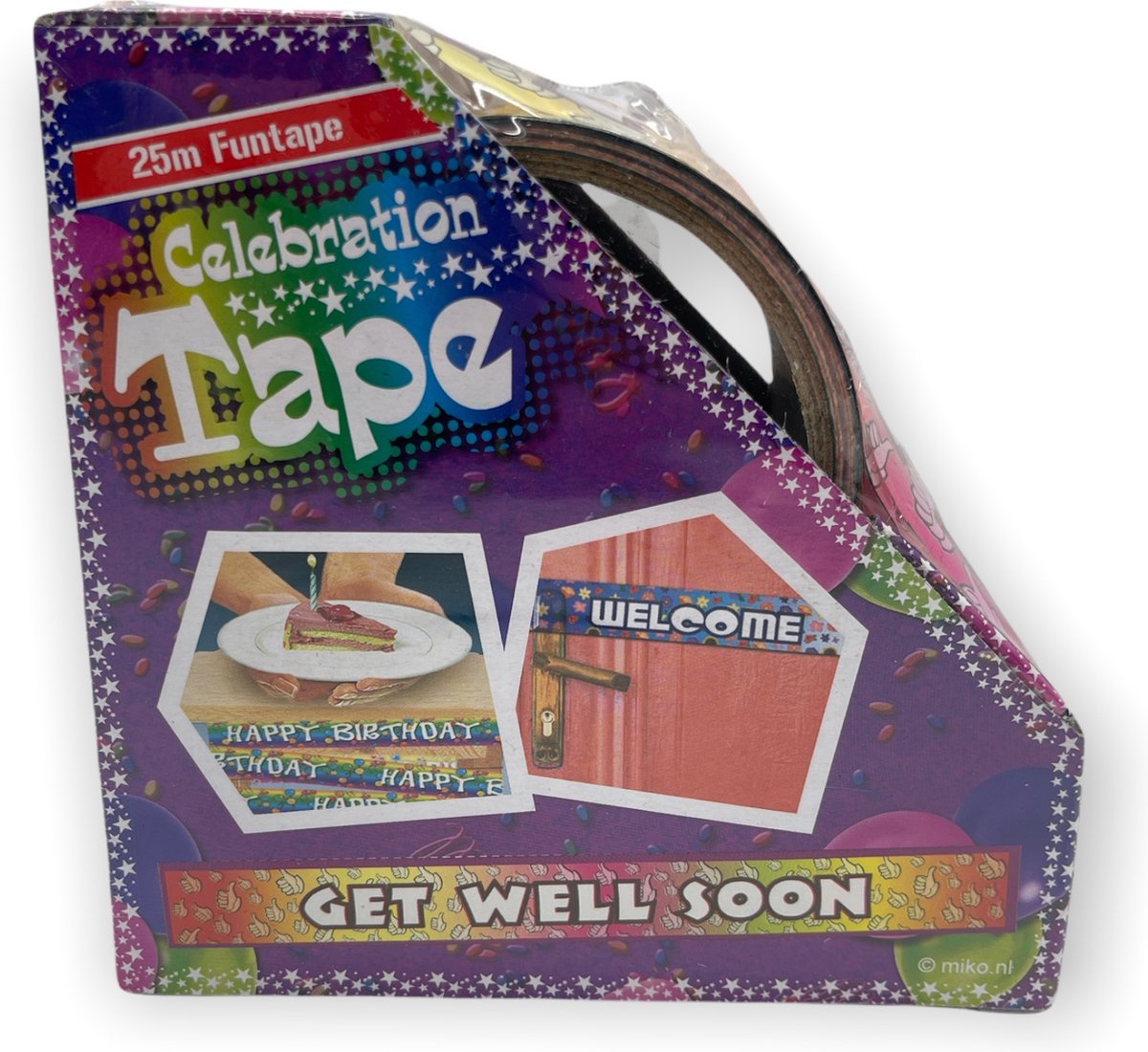 Afzet Tape - Tape - Lint - Get Well Soon - 25 Meter - 4 Stuks