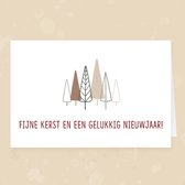 10x hippe gekleurde kerstkaarten (A6 formaat) - kerst kaarten om te versturen - kaartenset - kaartjes blanco - kaartjes met tekst - luxe kerstkaarten - feestdagenkaarten - kerstkaa