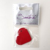 Pak met 10 kleine hartvormige kaartjes/tags van 4 x 4 cm wijn rood - kaartje - tag - hart - rood - kerst