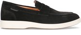 Manfield - Heren - Zwarte suède loafers - Maat 42