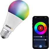 IDINIO WIFI Smart lamp E27 met app - Color + white - Dimbaar - 1 x slimme RGB lamp