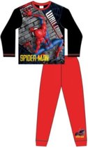 Spiderman pyjama - maat 116 - Spider-Man pyjamaset - rood / zwart