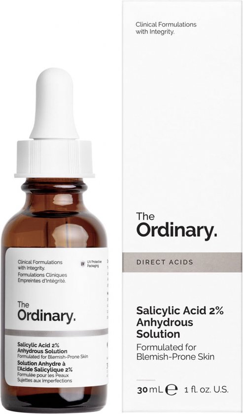 The ordinary Salicylic Acid 2% Anhydrous Solution - Tegen Acne - Serum - 30  ml | bol.com
