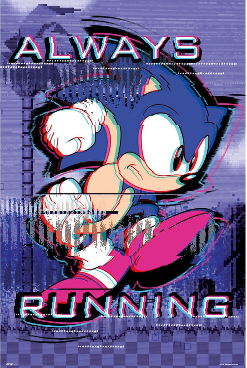 Poster Sonic - Always Running 61x91,5cm