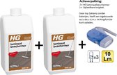HG tegelreiniger glans - 2 stuks + Zaklamp/Knijpkat