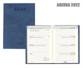 Brepols Agenda 2022 - Delta - Lucca  hard cover - 8,1 x 12 cm - Blauw