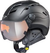 CP Camurai - Skihelm met Vizier - zwart - 53-55/S - spiegel vizier cat. 2 (☁/☀)