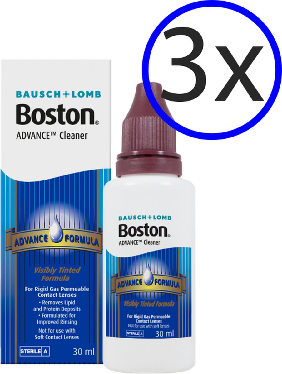 Boston Advance Cleaner - 3x30 ml - Lenzenvloeistof