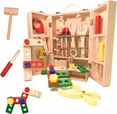 Ariko Houten Gereedschapkist - Speelgoed Klussen Voor Kinderen - Werkbank speelgoed