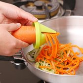 Trancheuse spirale - Râpe à carottes manuelle - Trancheuse à légumes - Râpe rotative - Outils de cuisine