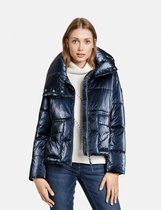 TAIFUN Dames Gewatteerde jas met metallic effect Obsidian Metallic-36