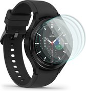 YONO Screen Protector geschikt voor Samsung Galaxy Watch 4 46mm - Volledige Scherm Bescherming - 3-Pack