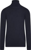 Cappuccino Italia - Heren Sweaters Coltrui Navy - Blauw - Maat S