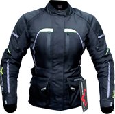 Fighter Bull 662 Cordura motorjas Dames- zwart groen - maat M