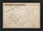 Decoratief Beeld - Houten Van Driebergen-rijsenburg - Hout - Bekroned - Bruin - 21 X 30 Cm