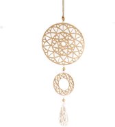 't Thuisgevoel - Decoratie - Dromenvanger - Dreamcatcher - raamversiering - muurdecoratie -  gold - goud - kinderkamer