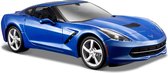 Corvette Stingray 2014 Blauw 1:24 Maisto