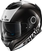 SHARK SPARTAN CARBON SKIN Motorhelm integraalhelm CARBON Wit Zilver - Maat XL