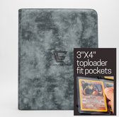 Gemloader Premium 3''X4'' toploader binder, Pokemon kaarten verzamelmap [216 pockets] Grijs