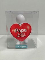 Geschenkpopje - Papa jij maakt me happy - gift set - cadeau - 3509