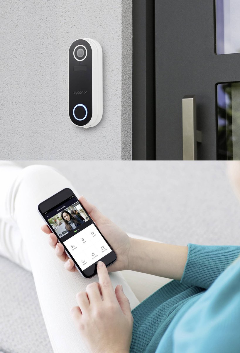 Afbeelding 3 van Sygonix SY-4694702 Buitenunit voor Video-deurintercom via WiFi WiFi Wit, Zwart