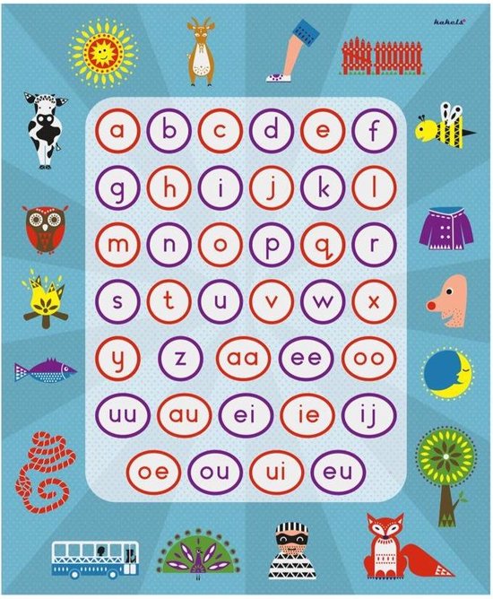 Kakels Letterspelmat 170 X 140 cm