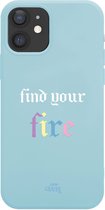 iPhone 12 - Find Your Fire Blue - iPhone Rainbow Quotes Case