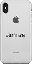 xoxo Wildhearts case voor iPhone X/XS - Wildhearts Black - xoxo Wildhearts Transparant Case