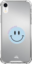 xoxo Wildhearts case voor iPhone XR - Smiley Blue - xoxo Wildhearts Mirror Cases