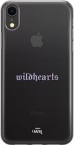 xoxo Wildhearts case voor iPhone XR - Wildhearts Purple - xoxo Wildhearts Transparant Case