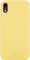 Siliconen hoesje geel geschikt voor iPhone Xr hoesje siliconen - Gele kleur - Hoesje geschikt voor iPhone Xr geel - geel hoesje geschikt voor iPhone Xr - Stevig hoesje geel - Color