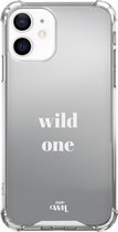 Mirror Case - Wild One - Spiegelhoesje geschikt voor Apple iPhone 11 hoesje - Shockproof case met spiegel en tekst - Spiegel hoesje geschikt voor iPhone 11 case