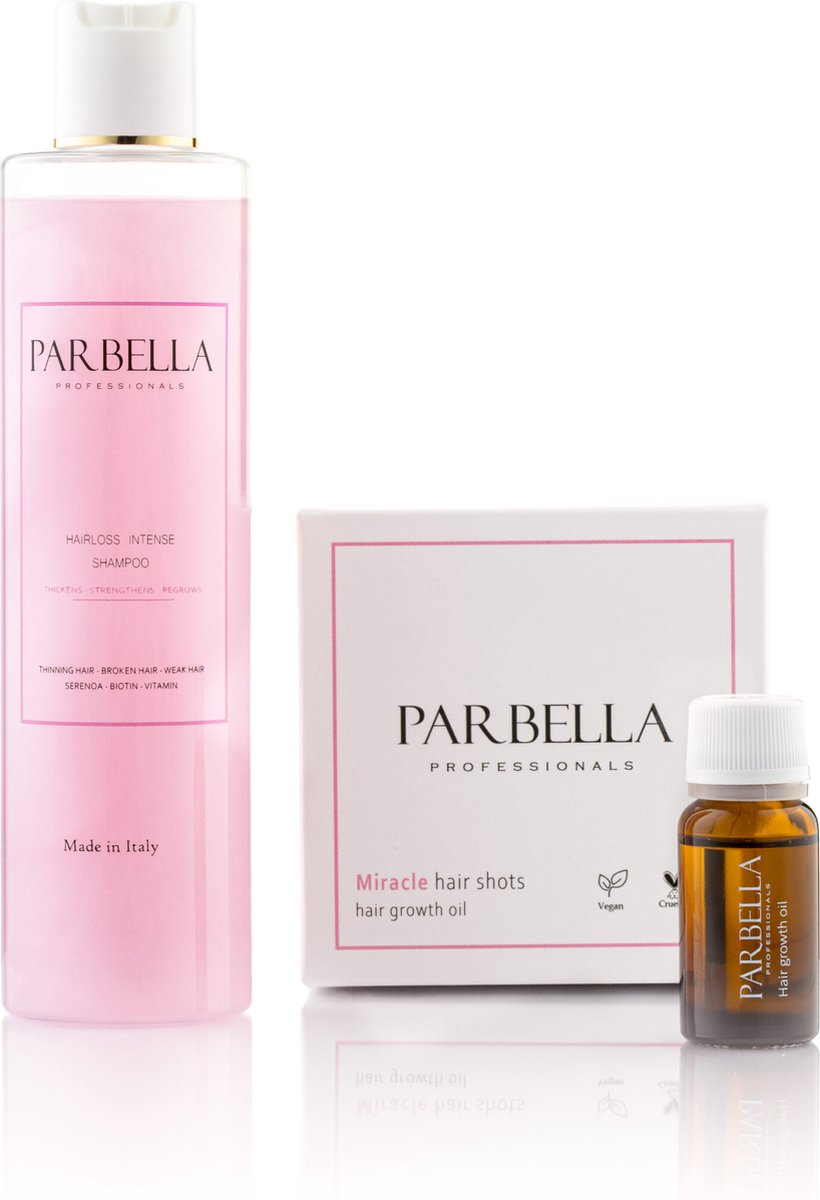 Bol.com Parbella hair loss & growth pack - haargroei olie - haaruitval - snelle haargroei set - direct groei - lang dik haar aanbieding