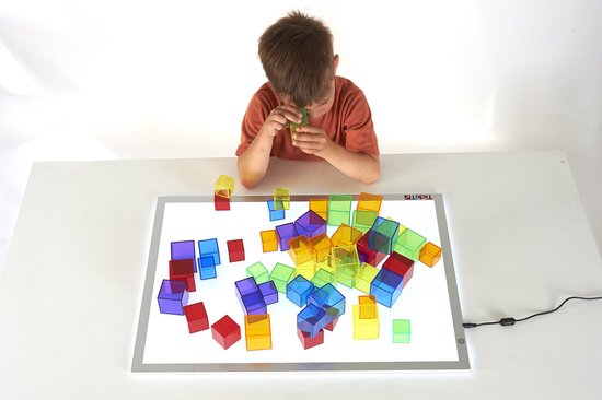 Transparante Gekleurde Kubussen - Set van 54 van TickiT — afbeelding 4