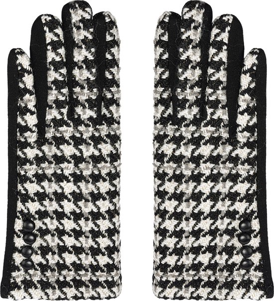 Handschoenen - Dames - Zwart - Wit - Goud - Fashion