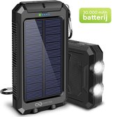 Green-Tech Premium Solar Powerbank 30000 mAh – Zonne Energie Oplader met Zaklamp – USB C – Iphone snellader – Samsung Lader voor op Reis