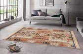 Kelim vloerkleed Ama - beige/multi 195x300 cm