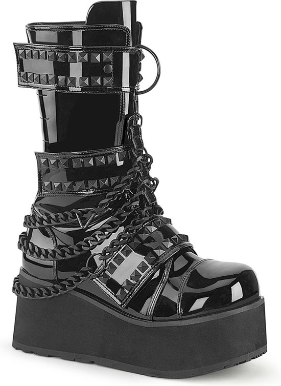 Demonia Platform Bottes femmes -36 Shoes- TRASHVILLE-138 US 4 Zwart