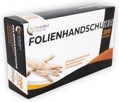 WiBaMed - Folie Wegwerp Handschoenen - 1000 stuks! (per 200 verpakt) - One Size - In prijs verlaagd
