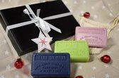 Kerst box met Opium, Musc, Marius & Huile d’argan - savon de marseille - kerstpakket